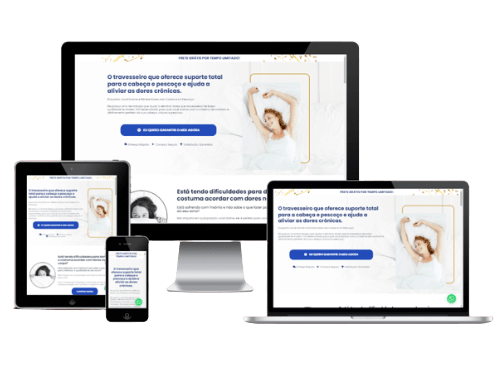 Landing Page para Venda de Travesseiro Ortopédico