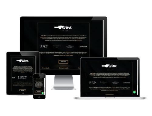 Página de Captura Clube de Vinhos