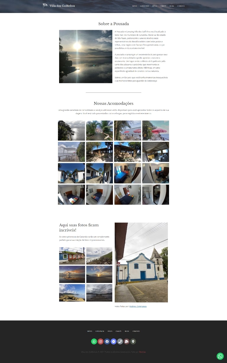 Villa dos Golfinhos - Site e Blog