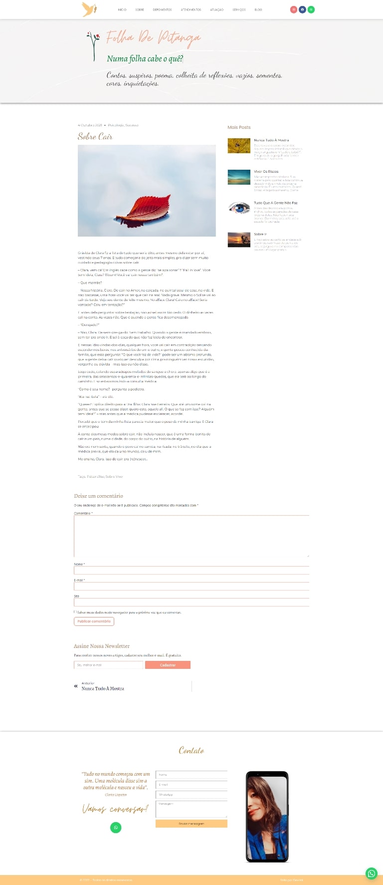 Profissional de Psicologia e Psicanalista